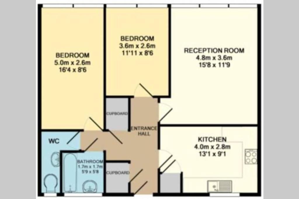 Super Spacious 2 Bedroom Apt 20Mn From Central. London Ngoại thất bức ảnh
